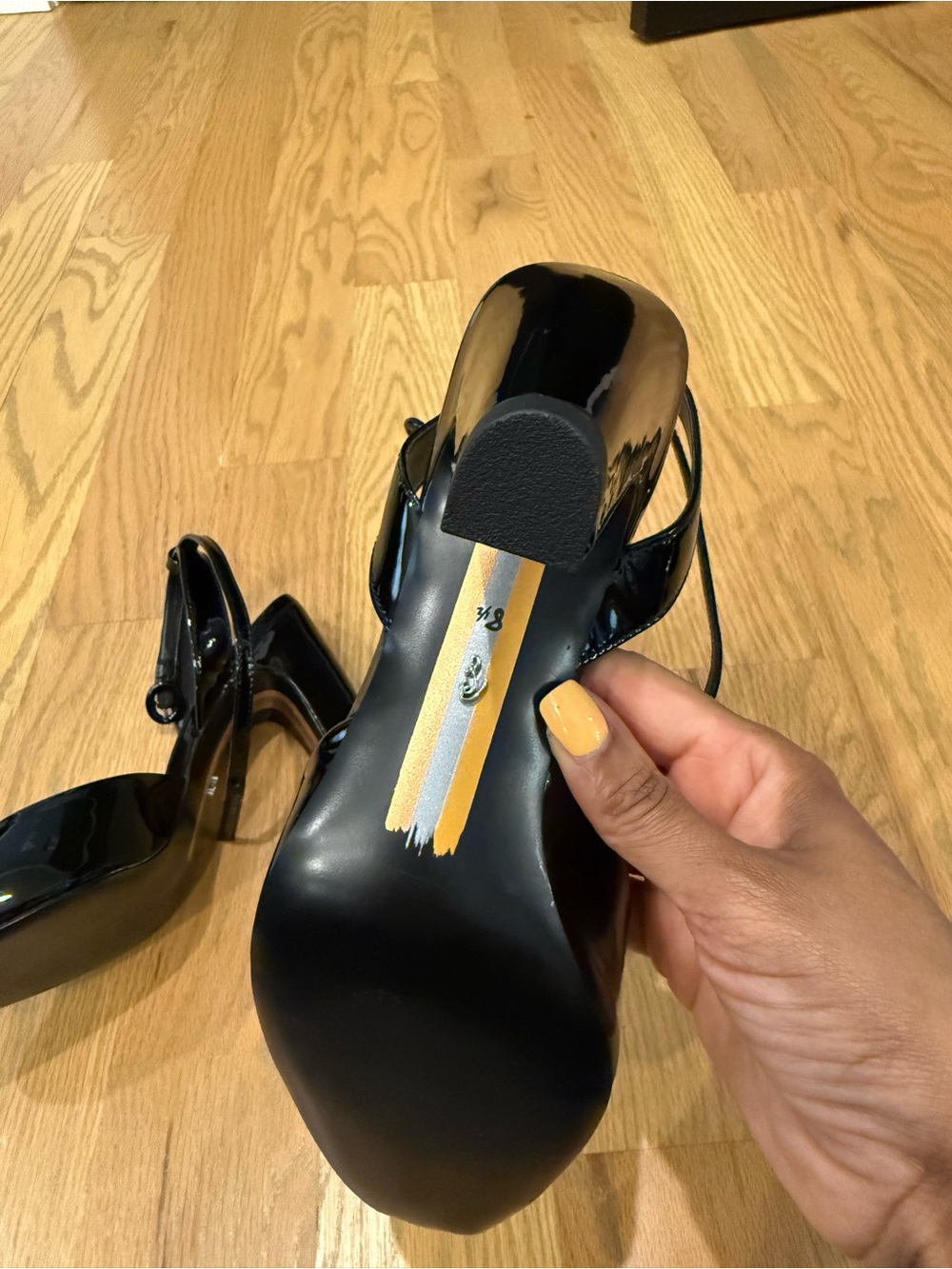 Sam Edelman Wrenna Peep-Toe Slingback Heels 8.5 - Picture 4 of 6